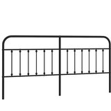  Metalno zamjensko uzglavlje crno 200 cm | shoptok.hr