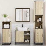 4-dijelni set kupaonskog namještaja boja hrasta sonome drveni | shoptok.hr