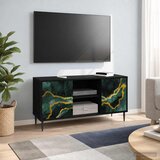  ormar WIJHE 102 x 33 x 51 cm Crni hrast Konstruirano drvo | shoptok.hr