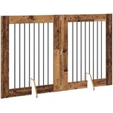 Vrata za pse s postoljem 2 pcs Staro drvo 80 x 100 cm | shoptok.hr
