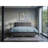 CARRYHOME POSTELJA Z VZMETNICO 140 cm x 200 cm , tekstil antracit | Shoptok.si