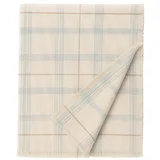 Krem/kadulja zeleni pamučan dječji pokrivač 140x200 cm Tartan Blue Sage –