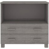  Komoda HAMAR svjetlosiva 85 x 35 x 80 cm od masivne borovine | Eponuda.com