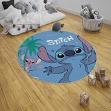  Okrugli tepih za dečiju sobu 120x120cm sa gumenom podlogom - Stitch, TG-203 Cene