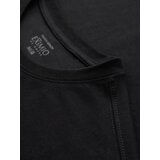Ombre Men's cotton jersey T-shirt with large side lettering - black | ePonuda.com