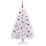  Umjetno božićno drvce s nogom Bijela 150 cm PVC i čelik | shoptok.hr