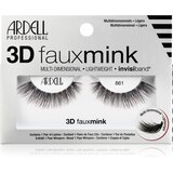 Ardell 3D faux mink 861 večplastne umetne trepalnice 1 ks odtenek black Cene