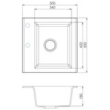 Alveus 1149111 - Kuhinjski sudoper GEM 50x50 cm granit/bež | Eponuda.com