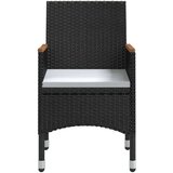  9-dijelni vrtni blagovaonski set s jastucima crni | shoptok.hr