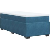 vidaXL Box spring postelja z vzmetnico temno modra 80x200 cm žamet | Shoptok.si