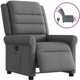 Maison Chic Električni naslanjač - Relax naslanjač temno sivo blago, (22061397) | Shoptok.si