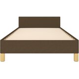  Okvir za krevet bez madraca tamnosmeđi 90 x 190 cm od tkanine | shoptok.hr