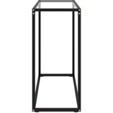  Konzolna mizica prozorna 80x35x75 cm kaljeno steklo, (20715674) | Shoptok.si