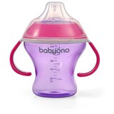 BabyOno neprolijevajuća čaša Natural, ljubičasto-roza | shoptok.hr