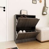 vidaXL Omarica za čevlje z 2 vrati siva sonoma hrast 59x24x74 cm Cene