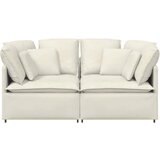  Modularna sofa s jastucima, baršunasta krem | shoptok.hr