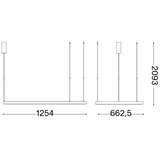 Ideal Lux led luster na sajli waves LED/45W/230V cri 90 mesing | Eponuda.com