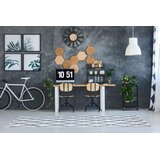 Tutumi Okrugli zidni sat Loft 35 cm metalni/drveni | shoptok.hr