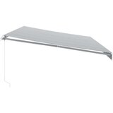 vidaXL Ročno zložljiva tenda z LED antracit in bela 600x300 cm | Shoptok.si