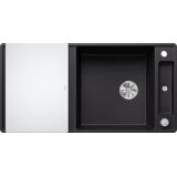 Blanco pomivalno korito AXIA III XL 6 SF InFino SILGRANIT desko steklo, z daljinskim upravljanjem. - ČRNA | Shoptok.si