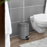 Wenko sivi koš za smeće s pedalom Leman, 3 l | shoptok.hr