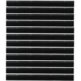  Držač četke za vrata 12 pcs Crna 100 cm Aluminijski legura | Eponuda.ba