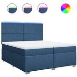  The Living Store Box spring postelja z vzmetnico modra 200x200 cm blago - Box Spring Postelja, (21496744) | Shoptok.si
