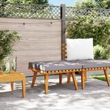  Vrtni tabure s jastukom 60 x 60 x 29 cm masivno bagremovo drvo | shoptok.hr