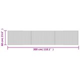  Pravokutni tepih crni 60x300 cm bambus | shoptok.hr