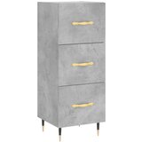 Maison Chic Komoda - Predalnik betonsko siva 34,5x34x90 cm inženirski les, (21719494) | Shoptok.si