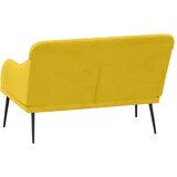  Klupa žuta 110 x 76 x 80 cm baršunasta | shoptok.hr