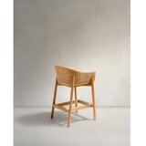 Kave Home Oblazinjen/iz ratana vrtni barski stol v naravni barvi Galea – | Shoptok.si