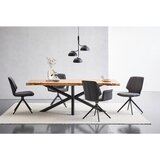 Novel stol, kovina, tekstil siva, temno siva | Shoptok.si