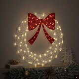 Vijenac s 60 LED svjetlima Topla bijela 76 x 76 x 8,5 cm Akril | shoptok.hr