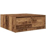 vidaXL Kavna mizica s predali starega lesa 100x100x40 cm | Shoptok.si