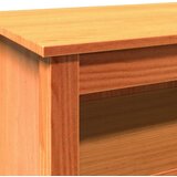  Klupa za pohranu s policom Vosak smeđa 110 x 38 x 45,5 cm | shoptok.hr
