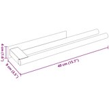  Držač za ručnike Crna 40 x 9 x 4 cm Nehrđajući čelik | shoptok.hr