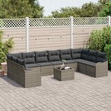  Sjedeća garnitura za vrt Siva 55 x 55 x 37 cm poliratan | shoptok.hr
