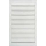  Vrata z letvicami trdna borovina bela 99,3x49,4 cm, (20823747) | Shoptok.si