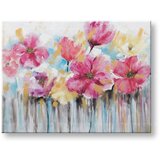  Naslikana slika na platnu cvetje 1-delna YOBCWFFL041 - 120x90 cm () Cijene