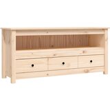 Maison Chic TV omarica - TV stojalo - Televizijska omarica 114x35x52 cm trdna borovina, (21701975) | Shoptok.si