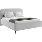 MID.YOU OBLAZINJENA POSTELJA 180 cm x 200 cm , les, tekstil, leseni material siva | Shoptok.si