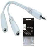 Gembird CCA-415W 3.5mm stereo plug to 2X3.5mm stereo socket 10cm audio splitter kabl | ePonuda.com