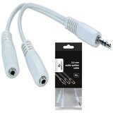 Gembird kabl splinter,3.5mm stereo to 2x3.5mm stereo,10cm,Gembird, CCA-415W | Eponuda.ba