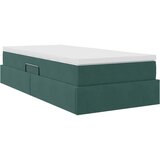  Krevet s madracem i skladištem Tamnozelena 90 x 190 cm Baršun | shoptok.hr