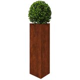  Vrtne sadilice 2kom trokutasta 30x26x75cm Pohabani čelik | shoptok.hr