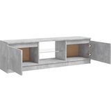 TV ormarić s LED svjetlima siva boja betona 120 x 30 x 36 cm | shoptok.hr