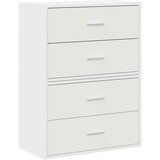vidaXL Omarice z 2 predaloma 2 kosa bela 60x31x40 cm inženirski les | Shoptok.si