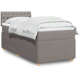  Krevet s oprugama i madracem smeđesivi 90x190 cm od tkanine | shoptok.hr