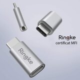 Ringke Vrhunski adapter MFI (narejen za iPhone) hitro polnjenje - Lightning na Type-C - siv | Shoptok.si